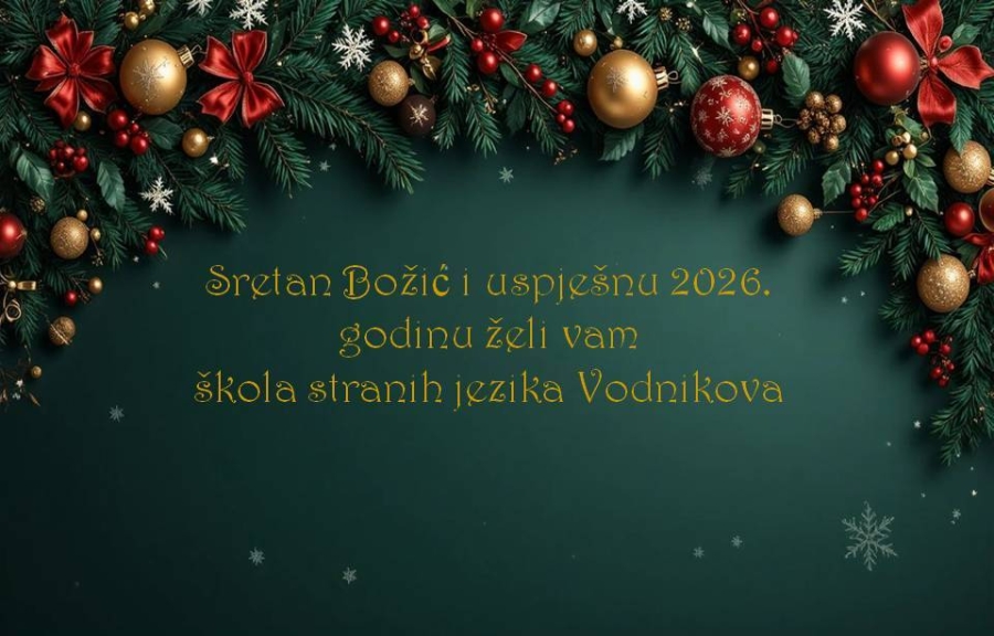Sretan Božić i Nova 2026. godina!